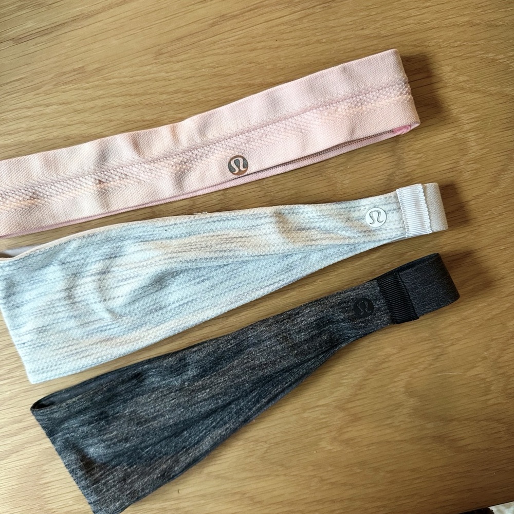 lululemon athletica Hair Accessories Set - Pink, Gray, Black